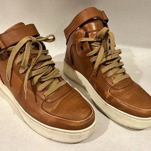 Celine Leather High Top Sneakers